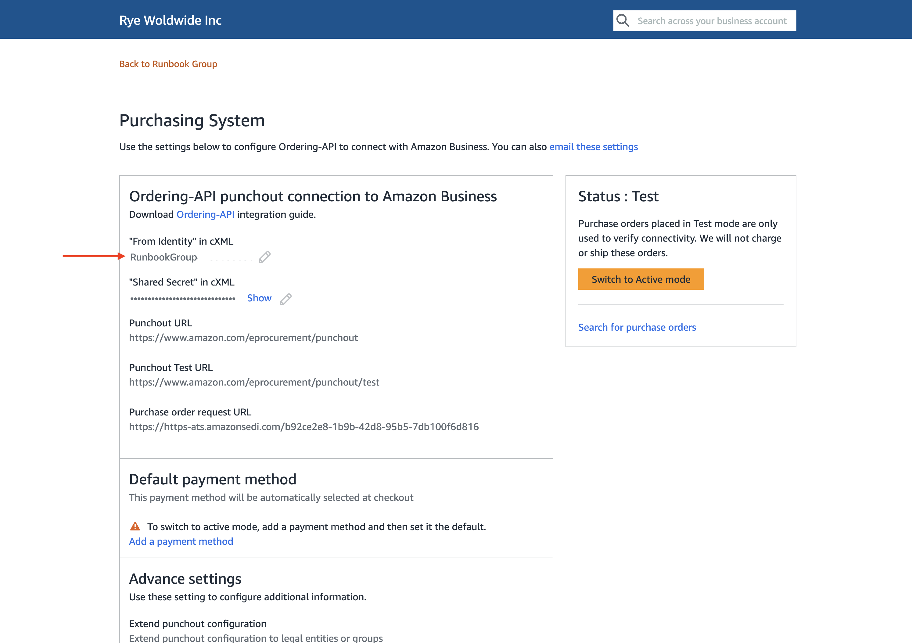 Purchasing system